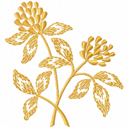 Flowers And Tree Embroidery Design 2